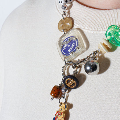 【LEO GON'DO】ROSARY Necklace No,13 WOOD / DICE / TEDDY