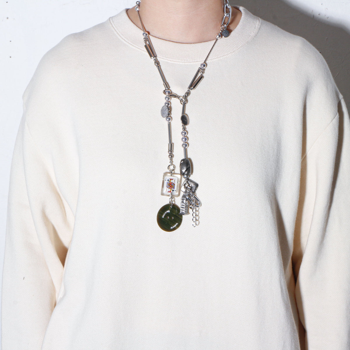 【LEO GON'DO】ROSARY Necklace No,9 BUTTON / OBJECT CLUSTER