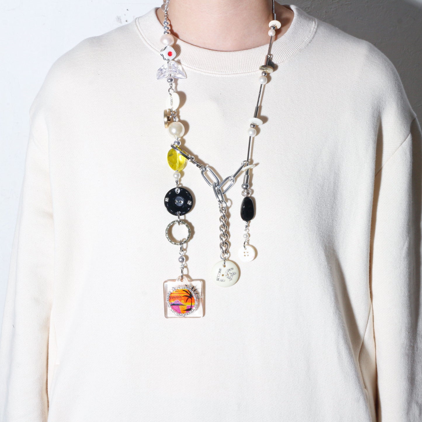【LEO GON'DO】ROSARY Necklace No,3 PEARL / DICE / GRAPHIC
