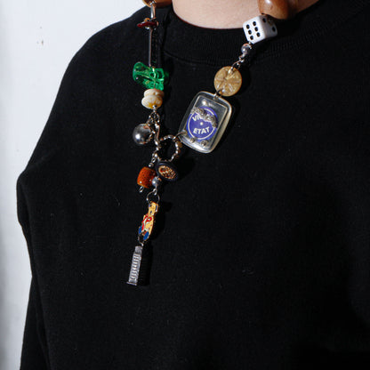 【LEO GON'DO】ROSARY Necklace No,13 WOOD / DICE / TEDDY