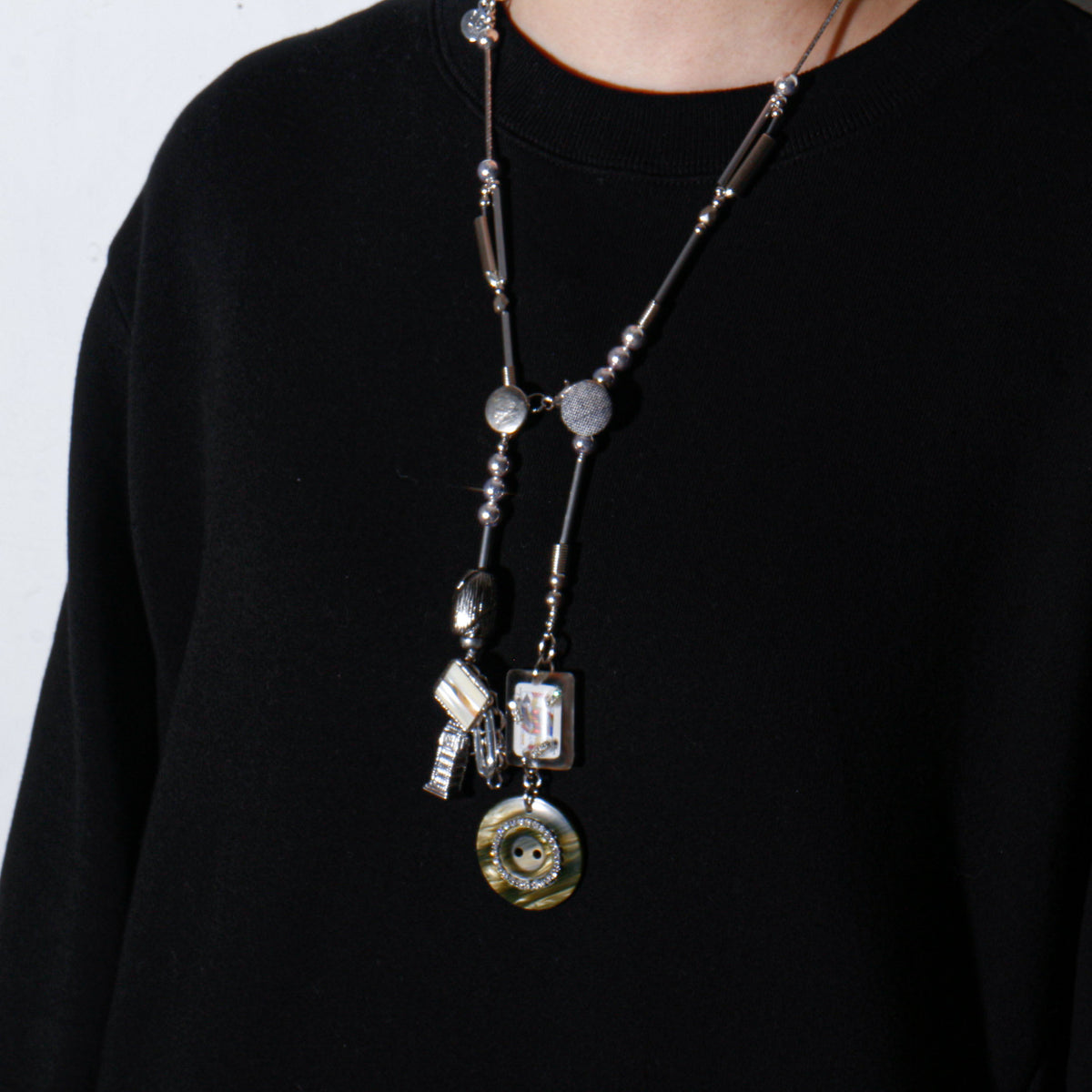 【LEO GON'DO】ROSARY Necklace No,9 BUTTON / OBJECT CLUSTER