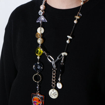 【LEO GON'DO】ROSARY Necklace No,3 PEARL / DICE / GRAPHIC