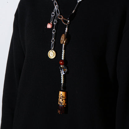 【LEO GON'DO】ROSARY Necklace No,1 DICE / CHAIN / FOUND OBJECTS