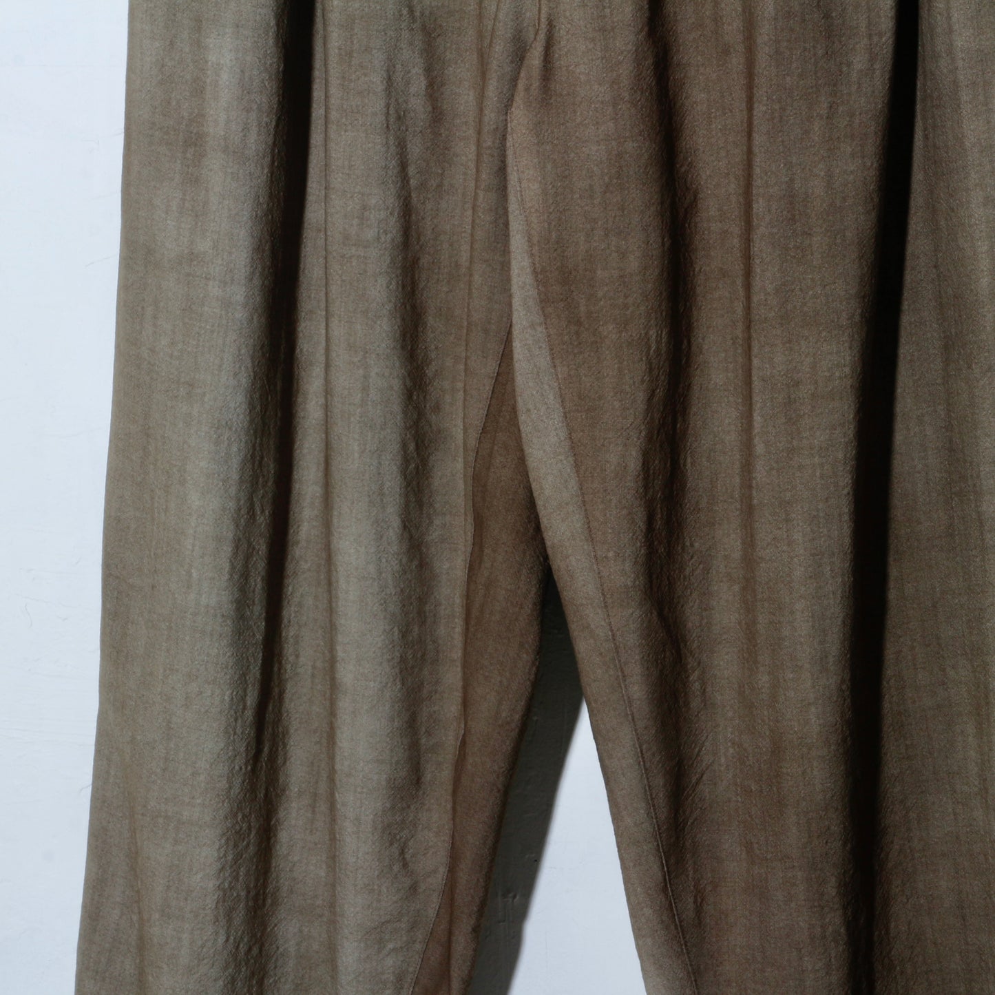 Uneven Dyed 2Tuck Trousers / yellow