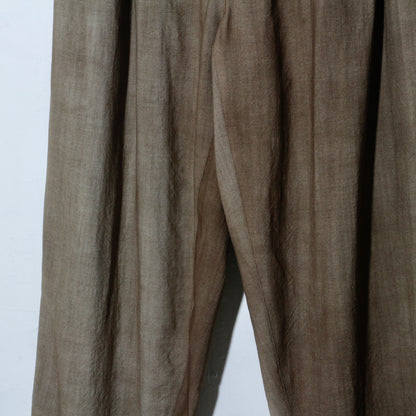 Uneven Dyed 2Tuck Trousers / yellow