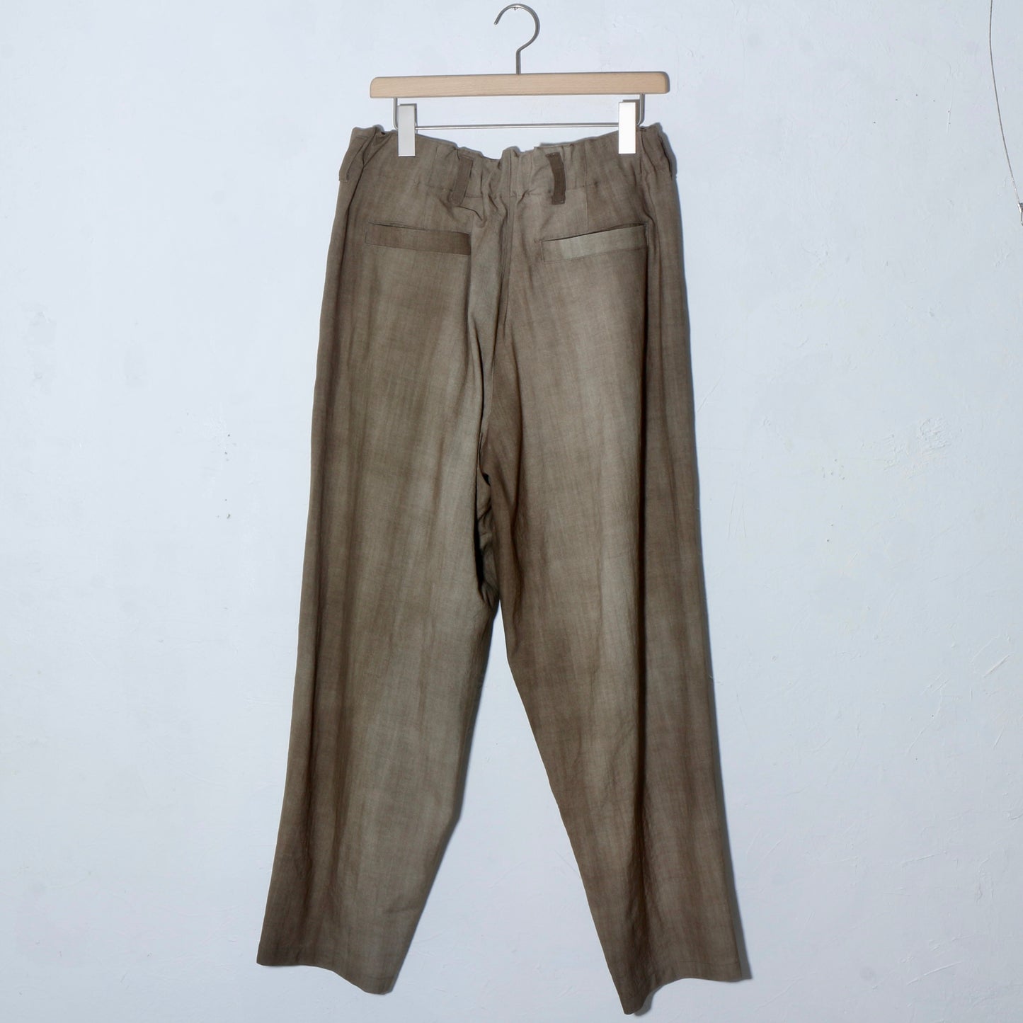 Uneven Dyed 2Tuck Trousers / yellow