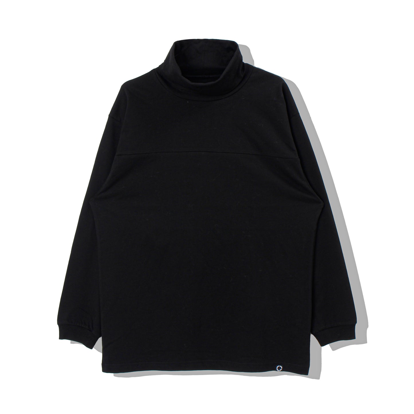 PANEL NECK L/S TEE / bk