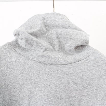 PANEL NECK L/S TEE / gray