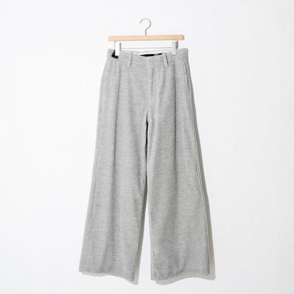 CORDUROY WIDE TROUSERS/  heather gray