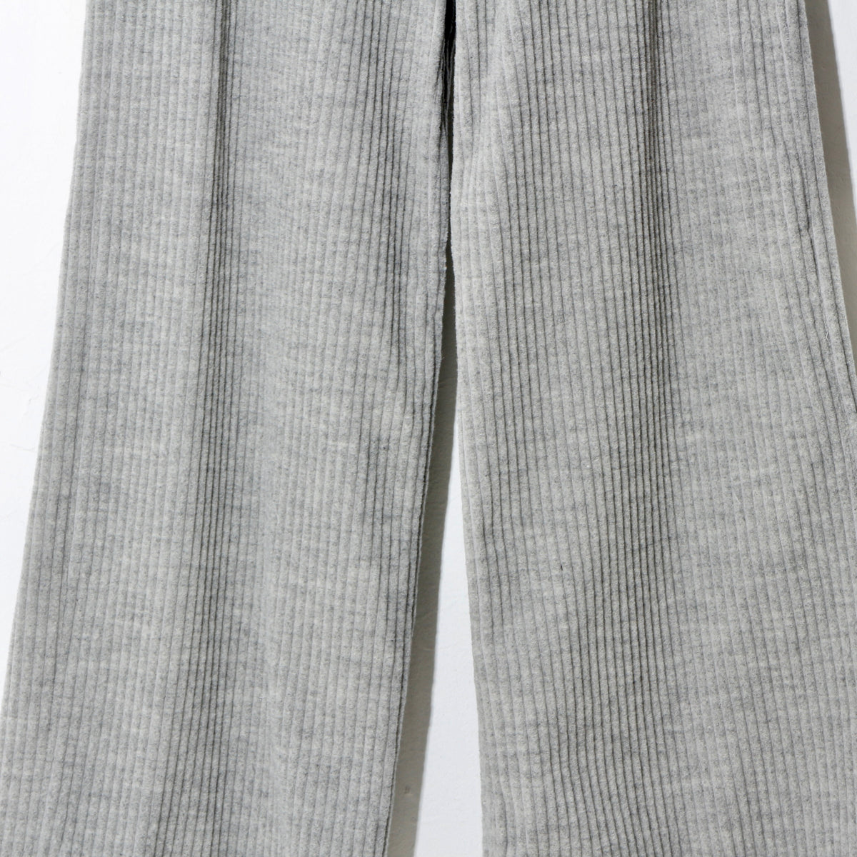 CORDUROY WIDE TROUSERS/  heather gray