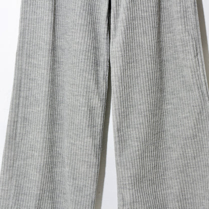 CORDUROY WIDE TROUSERS/  heather gray