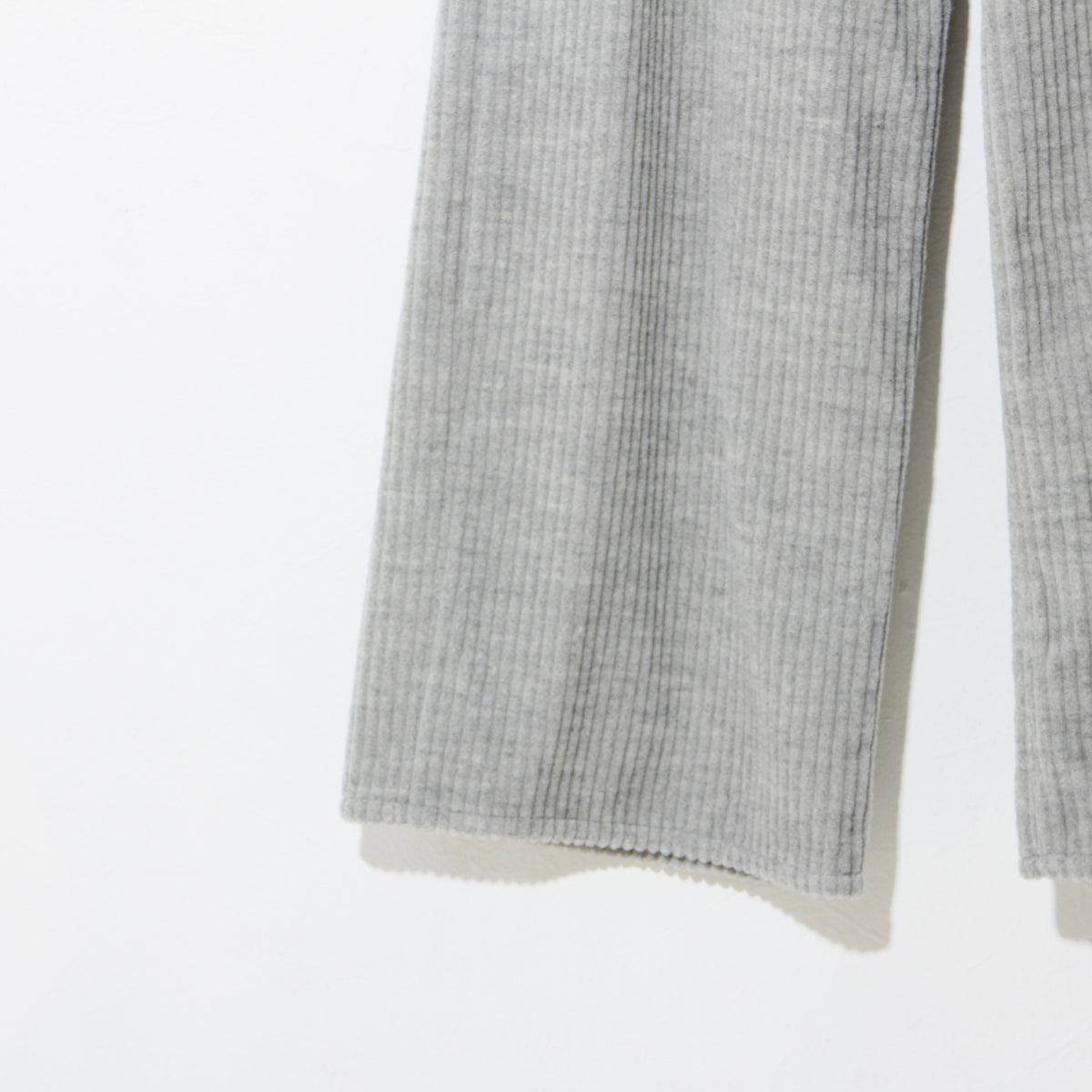 CORDUROY WIDE TROUSERS/  heather gray