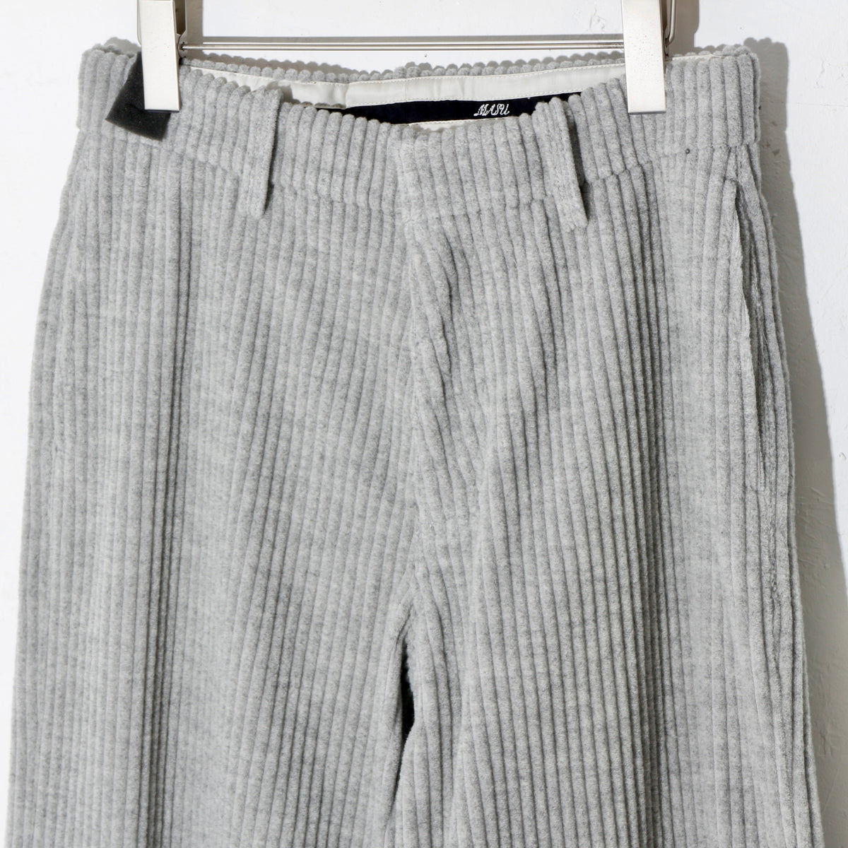 CORDUROY WIDE TROUSERS/  heather gray