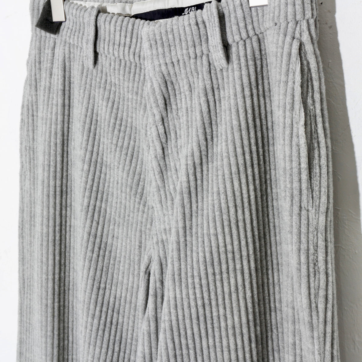 CORDUROY WIDE TROUSERS/  heather gray