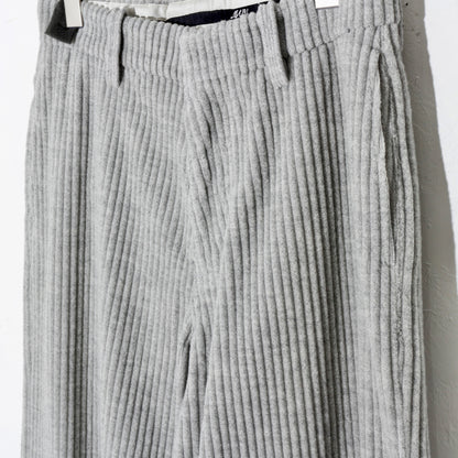 CORDUROY WIDE TROUSERS/  heather gray