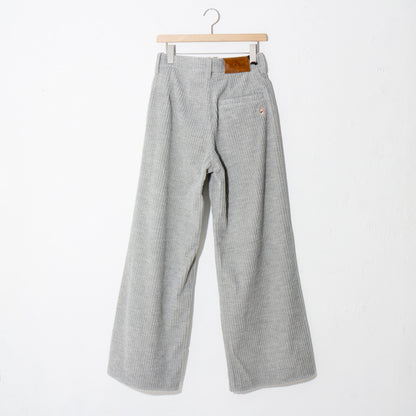 CORDUROY WIDE TROUSERS/  heather gray