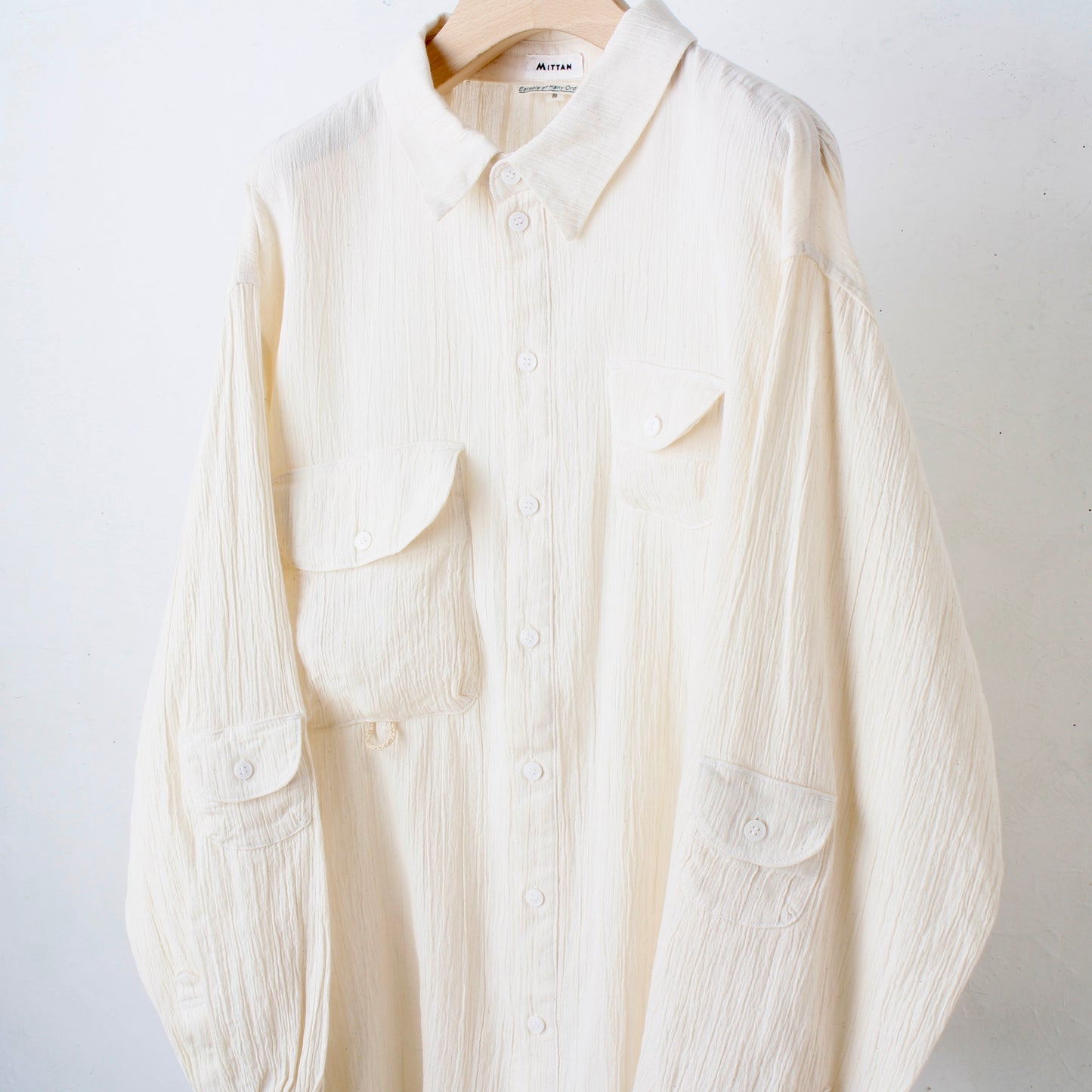 "eatable of many orders×MITTAN" / Hemp Celebration Shirts /natural