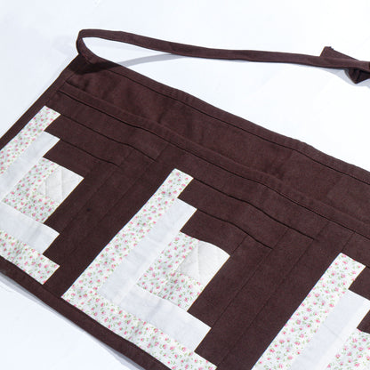 【HOUSE QUILT】 / APRON（SQUARE）＜LOG CABIN＞　※受注生産アイテムとなります。