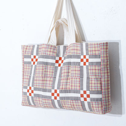 【HOUSE QUILT】 / BIG TOTE BAG＜SQUARE＞　※受注生産アイテムとなります。