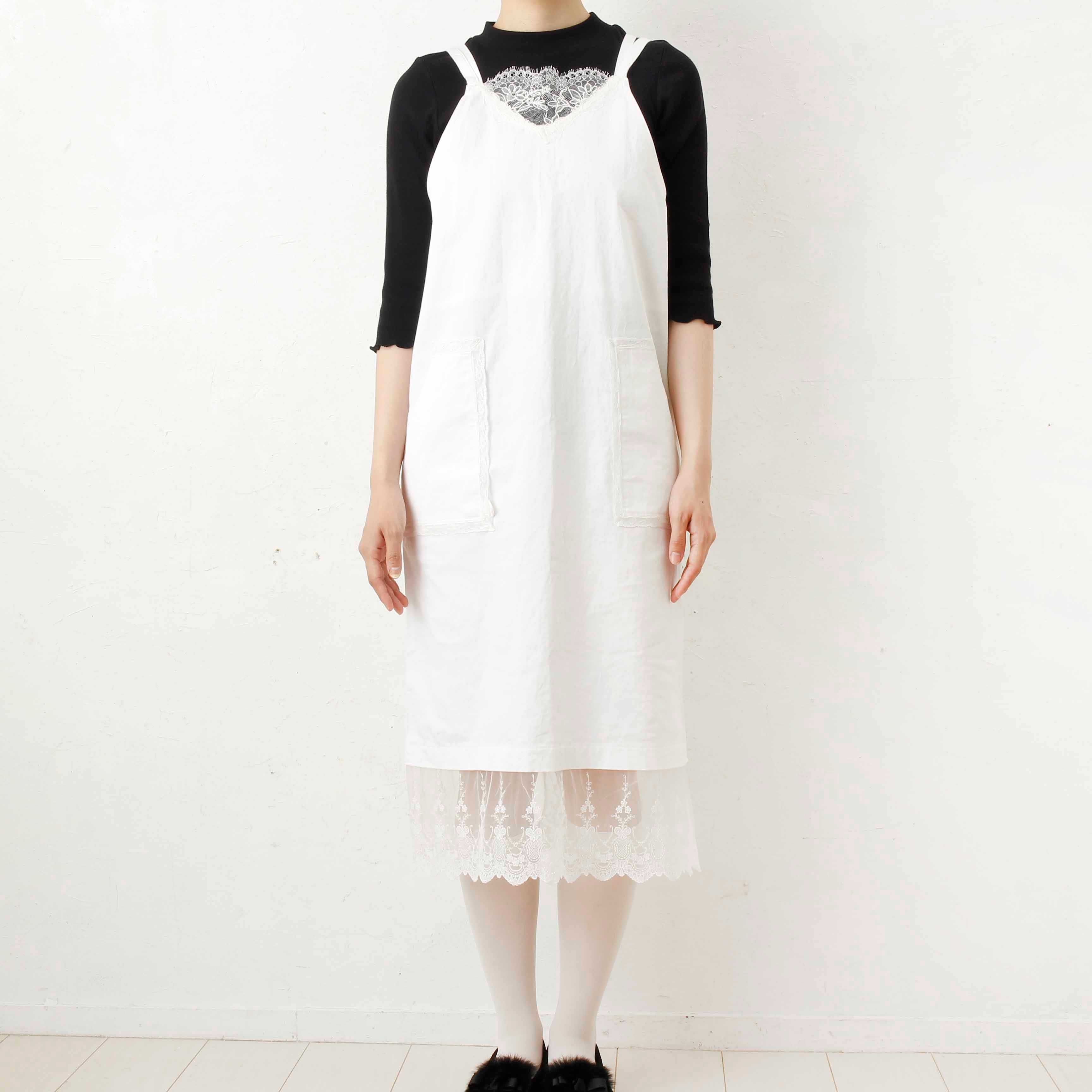 overlace /lace apron onepiece – MIKIRIHASSHIN OFFICIAL