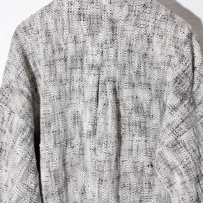 0 Count KhadiCotton Jacket / navy×white