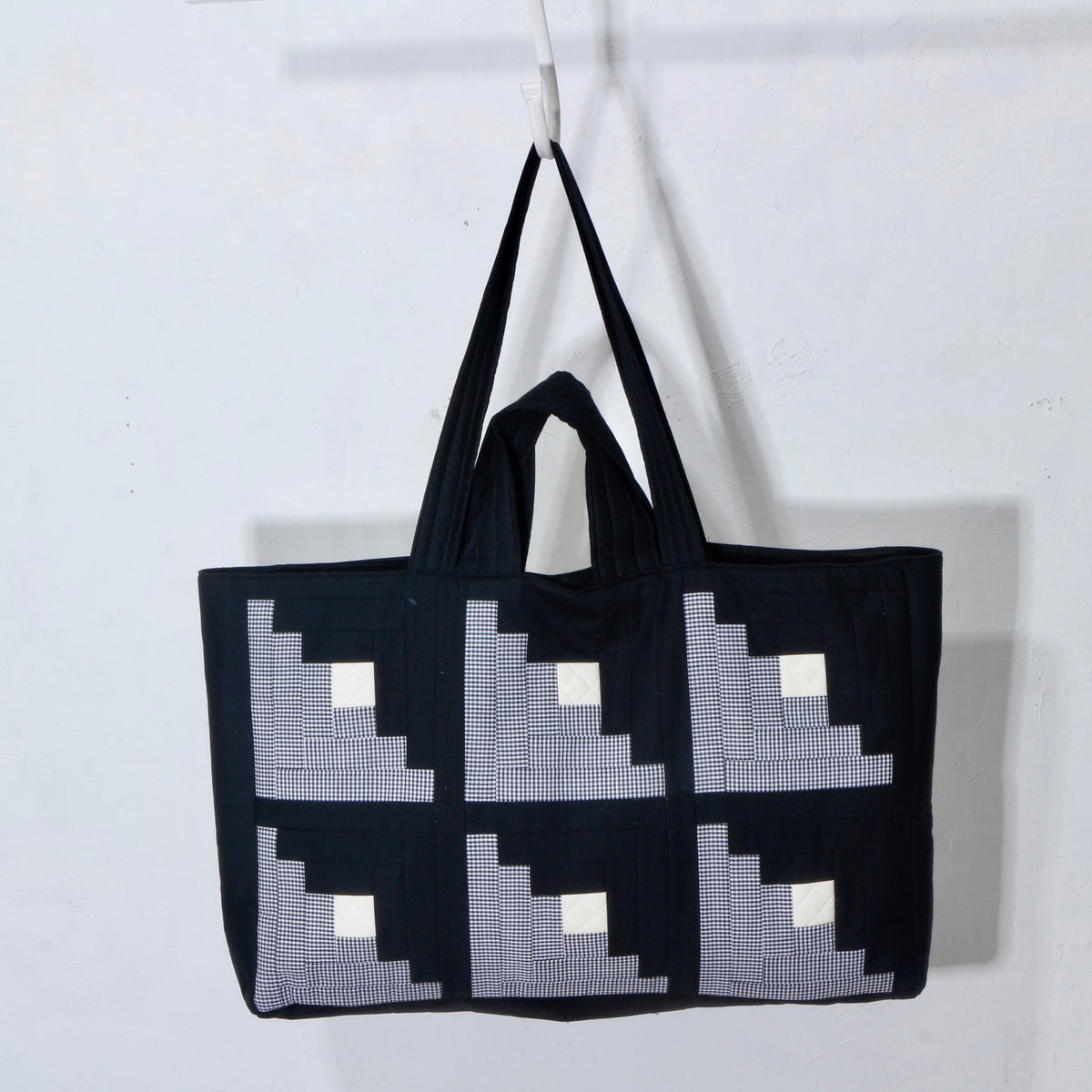 【HOUSE QUILT】 / BIG TOTE BAG＜LOG CABIN＞　※受注生産アイテムとなります。