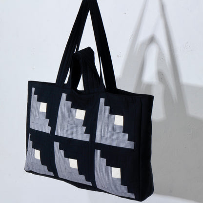 【HOUSE QUILT】 / BIG TOTE BAG＜LOG CABIN＞　※受注生産アイテムとなります。