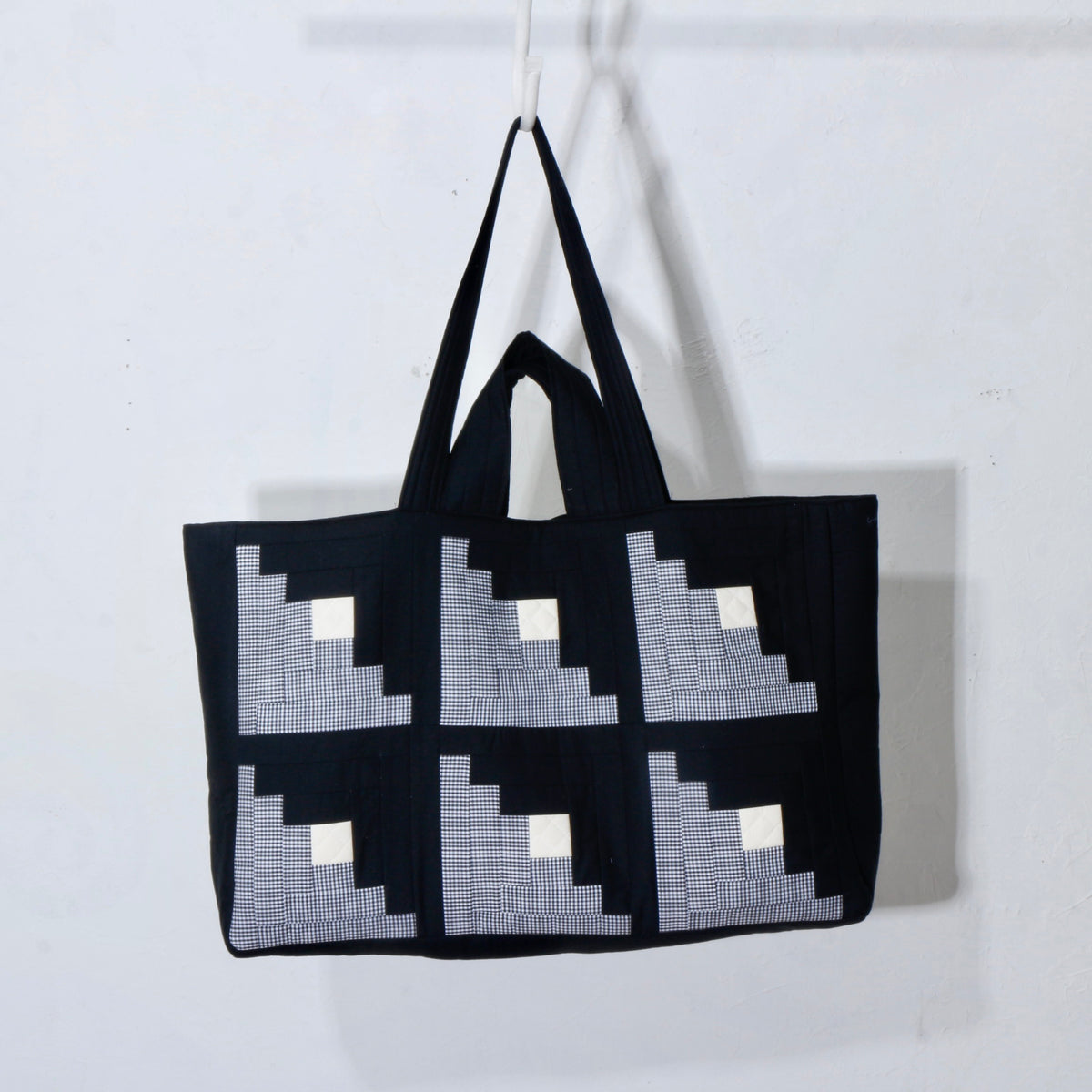 【HOUSE QUILT】 / BIG TOTE BAG＜LOG CABIN＞　※受注生産アイテムとなります。