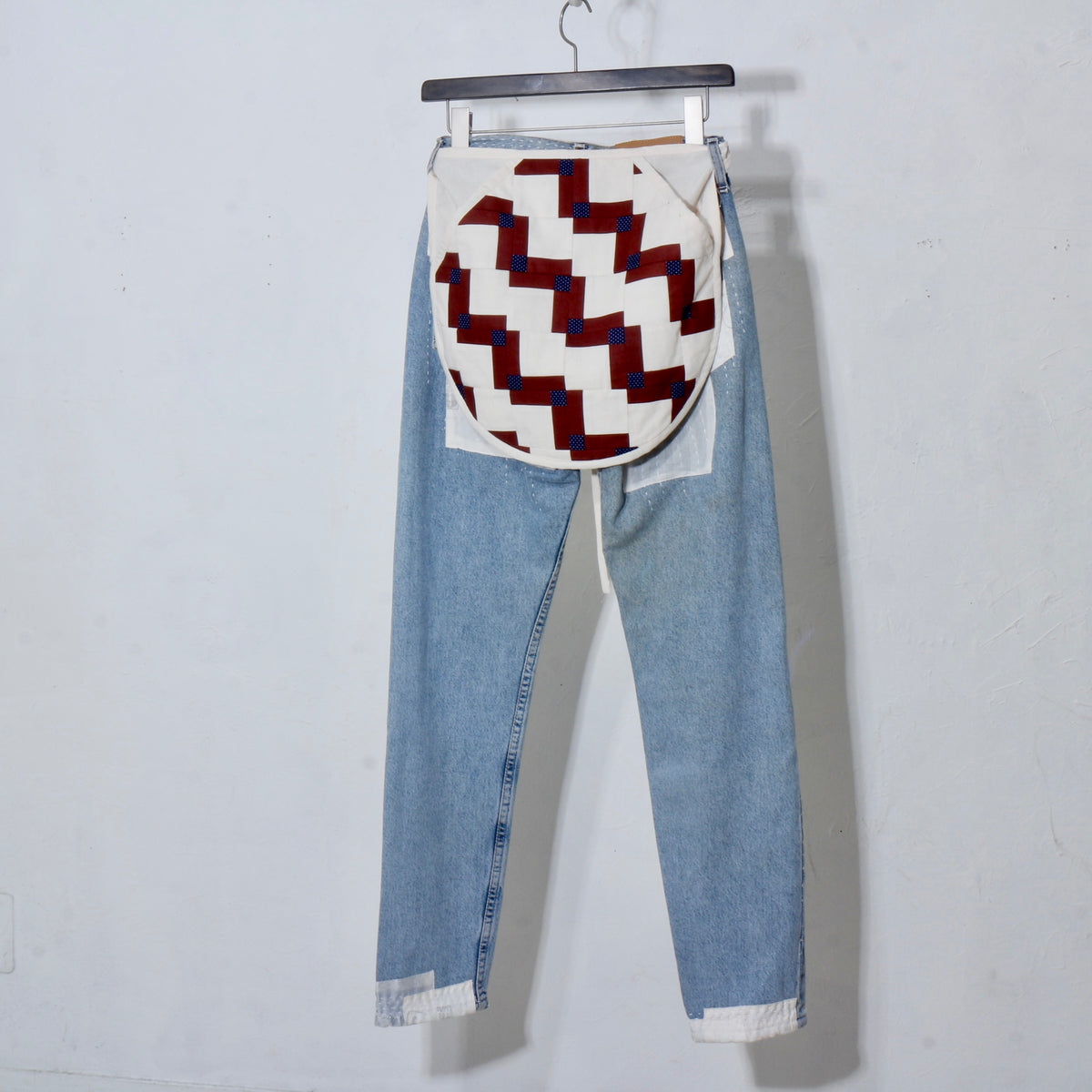 【HOUSE QUILT】 / APRON（ROUND）＜STEP BLOCK＞　※受注生産アイテムとなります。