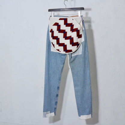 【HOUSE QUILT】 / APRON（ROUND）＜STEP BLOCK＞　※受注生産アイテムとなります。
