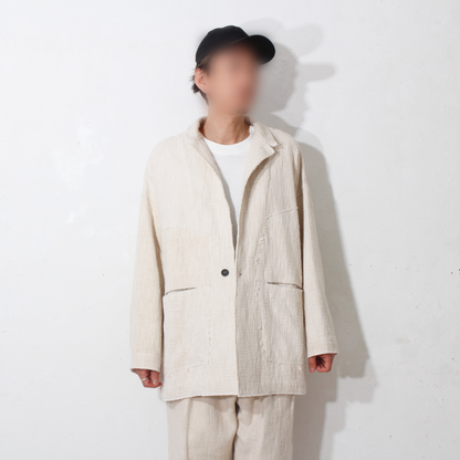 0 Count KhadiCotton Jacket / off white
