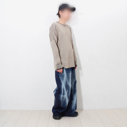 Plating Gima Cotton Longsleeve Pullover / beige