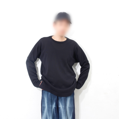 Plating Gima Cotton Longsleeve Pullover / black