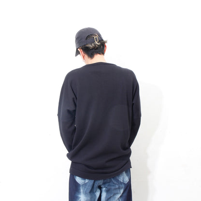 Plating Gima Cotton Longsleeve Pullover / black