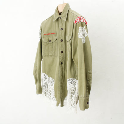 overlace /lace boy scouts shirt