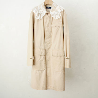 overlace /lace soutien collar coat