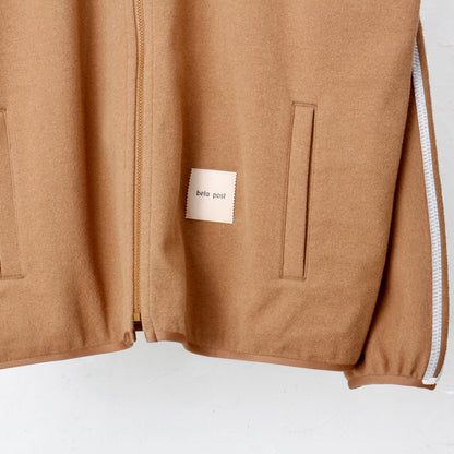 line track jacket / camel