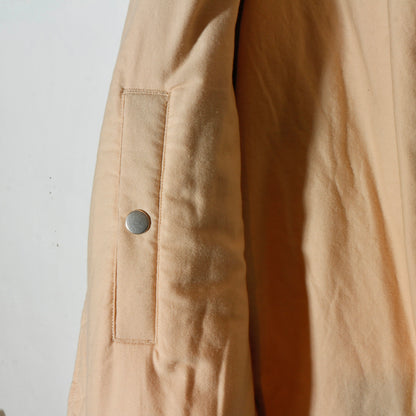 Vc Velvet Puffer Bomber Jacket / dusty blue