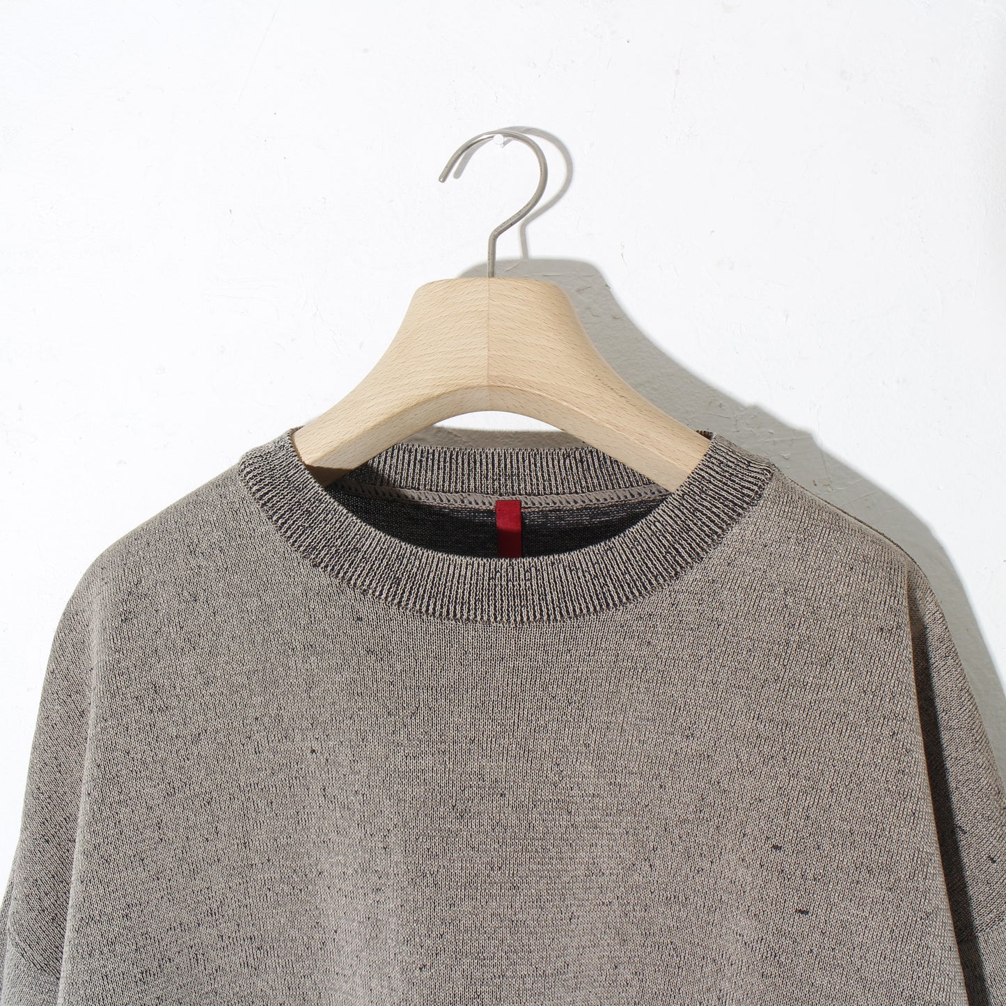Plating Gima Cotton Halfsleeve Pullover  / beige