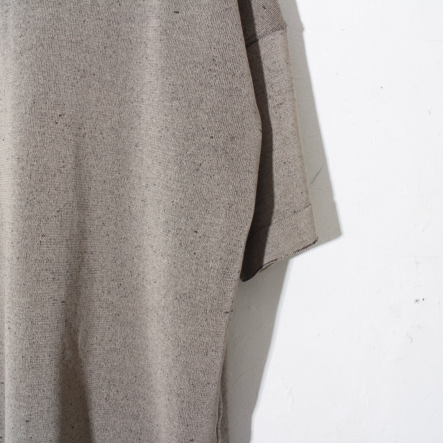 Plating Gima Cotton Halfsleeve Pullover  / beige