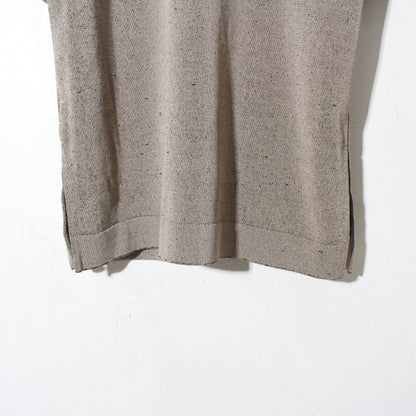 Plating Gima Cotton Halfsleeve Pullover  / beige