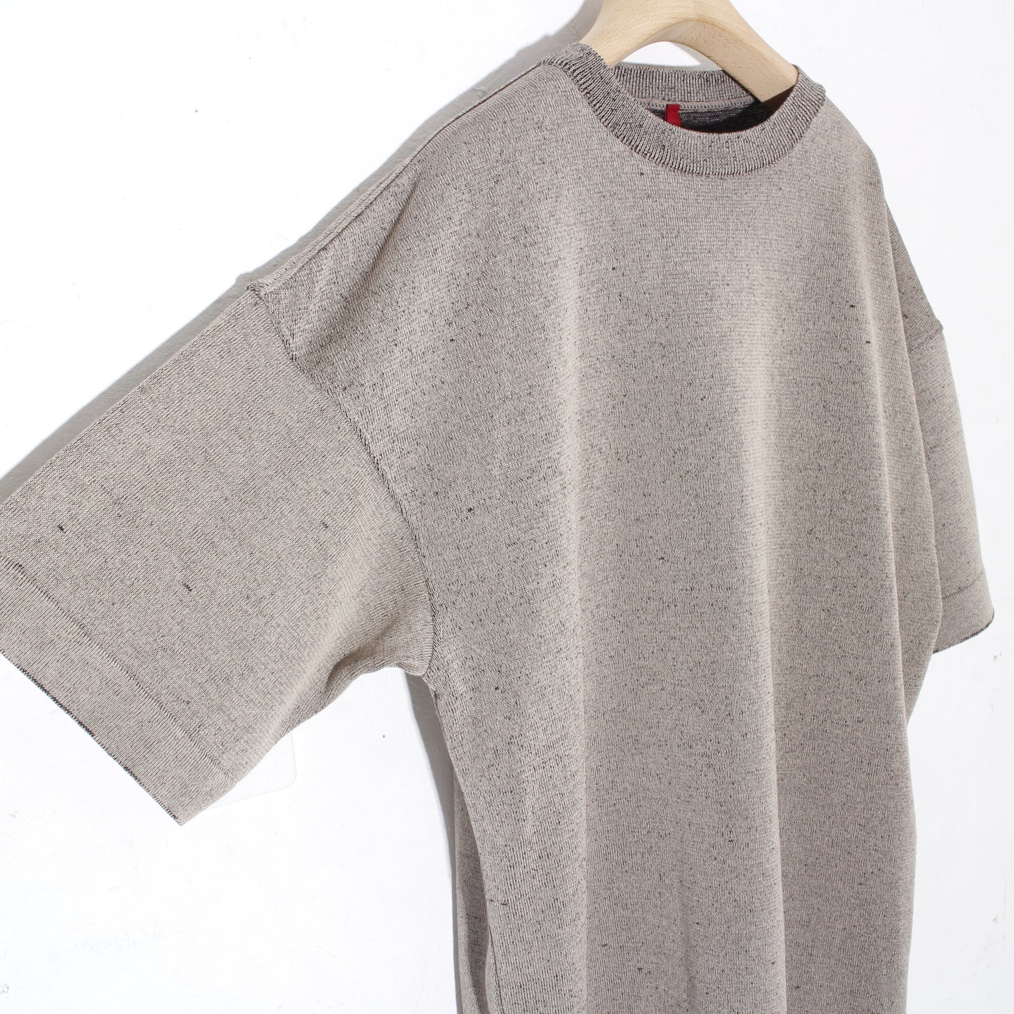 Plating Gima Cotton Halfsleeve Pullover  / beige