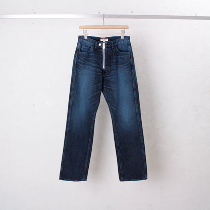 "MASUBOYS"  STRAIGHT JEANS (OVER DYE)  / BLUE BLACK