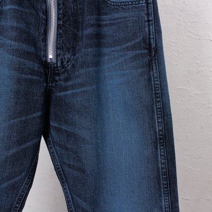 "MASUBOYS"  STRAIGHT JEANS (OVER DYE)  / BLUE BLACK