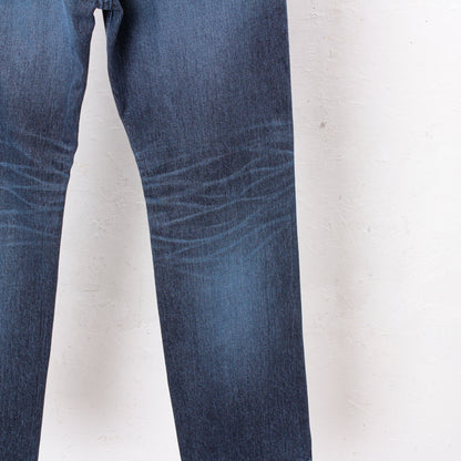 "MASUBOYS"  STRAIGHT JEANS (OVER DYE)  / BLUE BLACK