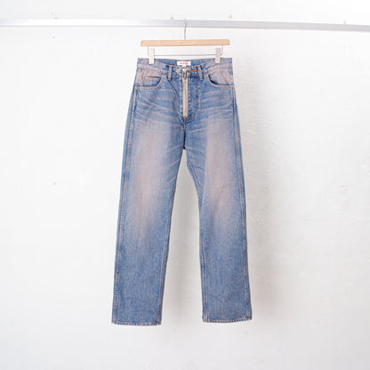 "MASUBOYS"  STRAIGHT JEANS (OVER DYE)  / PINK INDIGO