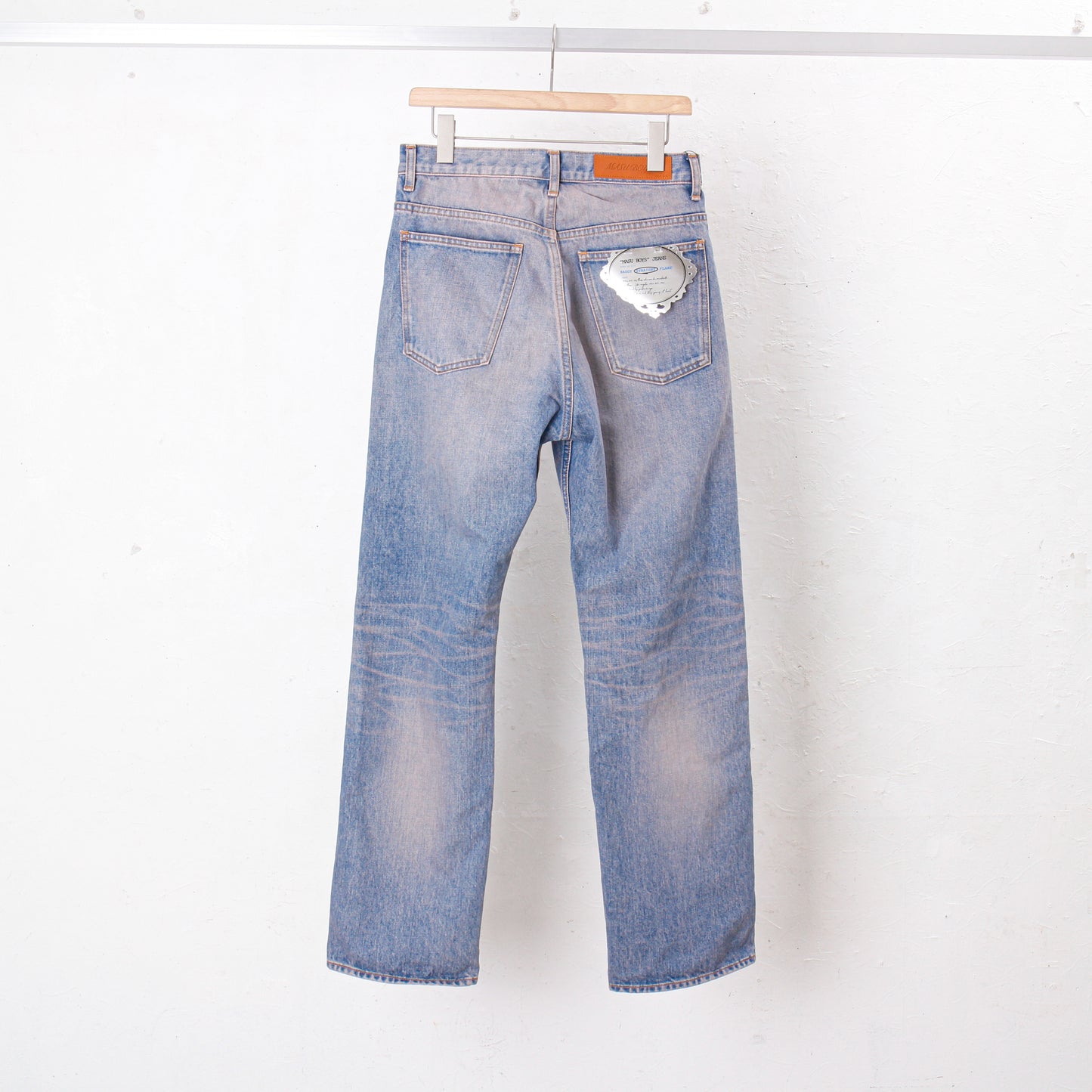 "MASUBOYS"  STRAIGHT JEANS (OVER DYE)  / PINK INDIGO