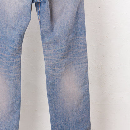 "MASUBOYS"  STRAIGHT JEANS (OVER DYE)  / PINK INDIGO