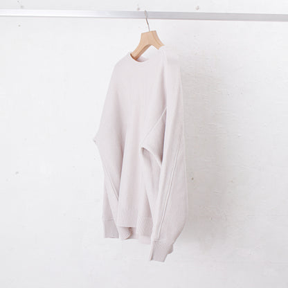 Light Gima Cotton Wide Sweater / white