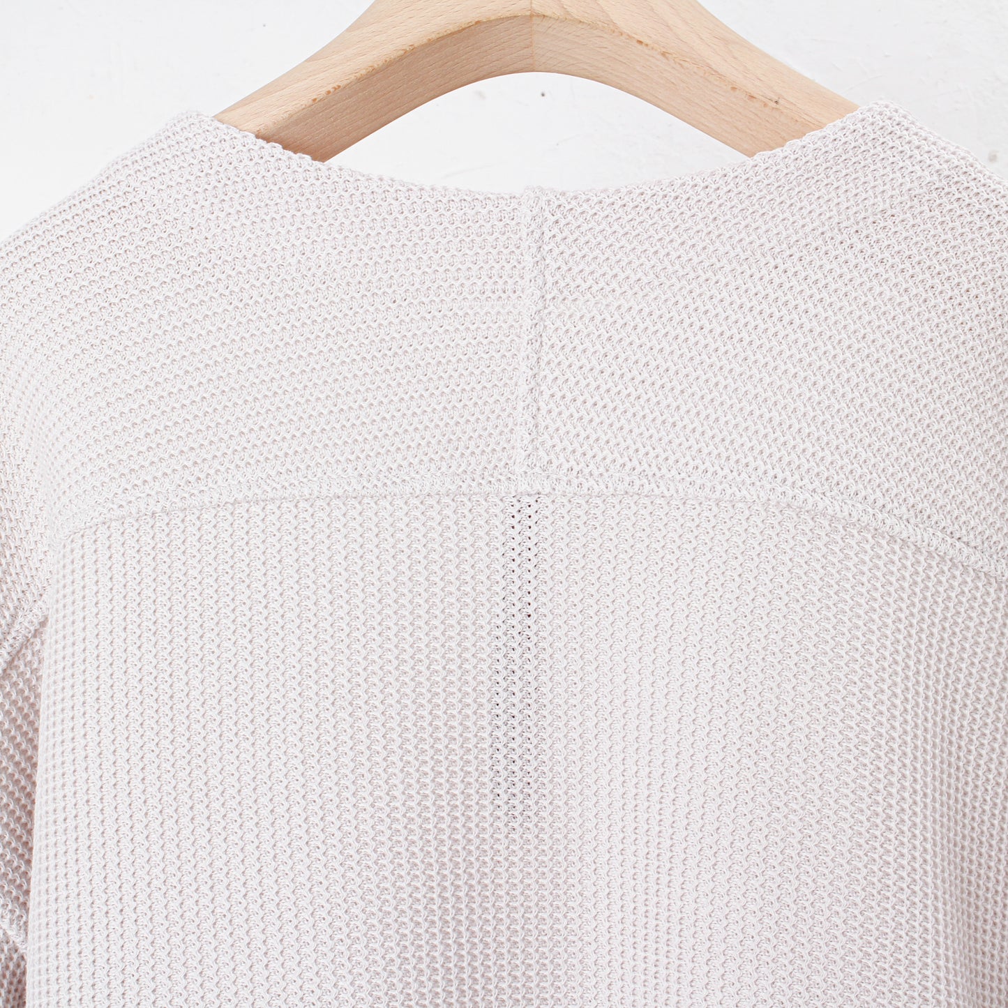 Light Gima Cotton Wide Sweater / white